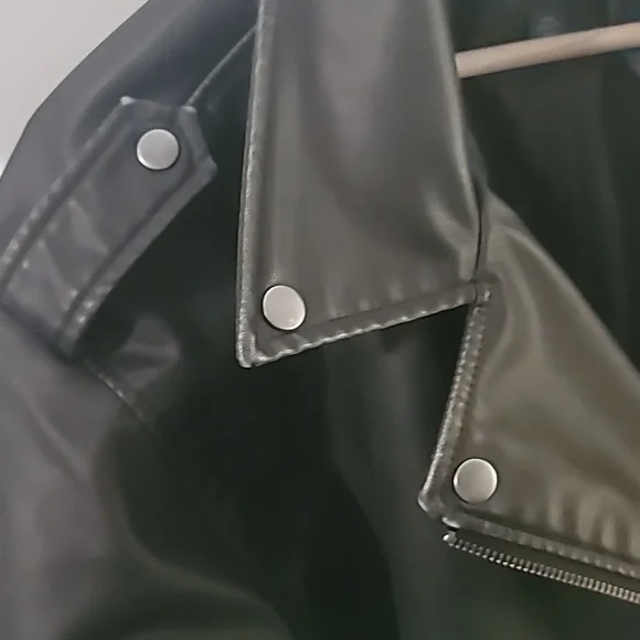 Wild Fable Black Faux Leather Moto Jacket - Picture 6 of 13